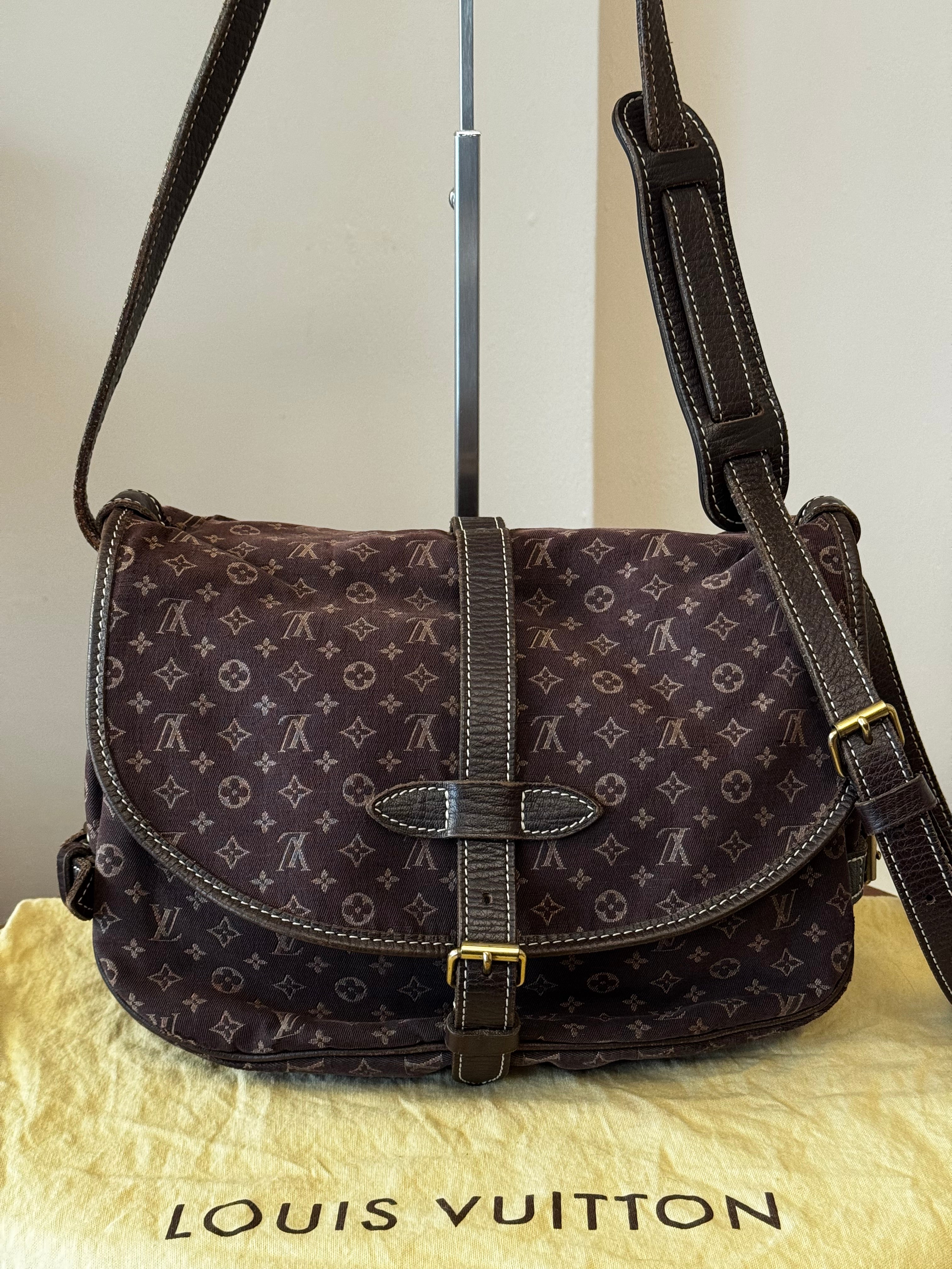 Louis Vuitton Monogram Mini Lin Saumur 30