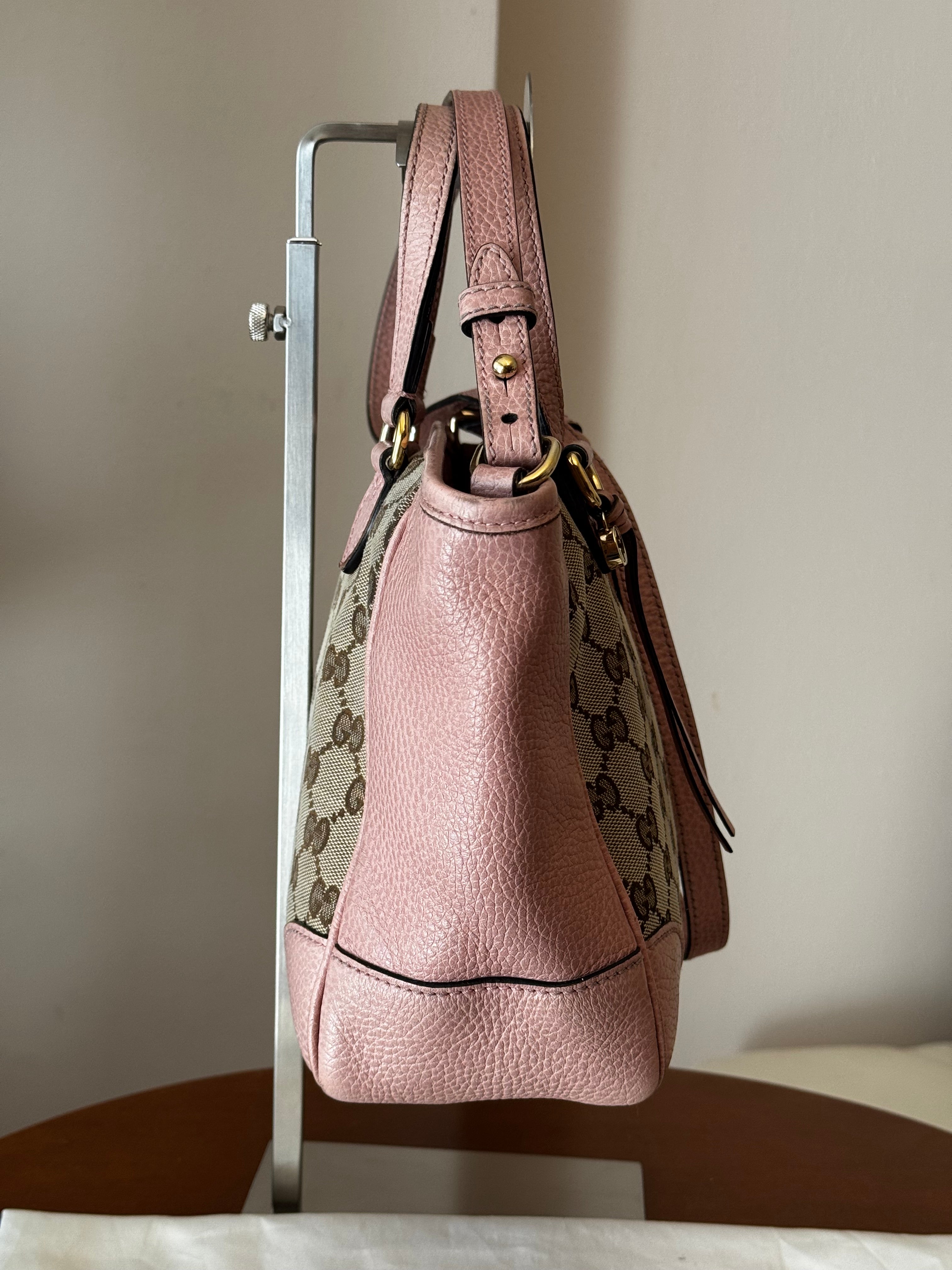 Gucci Bree Small Tote GG e pelle rosa