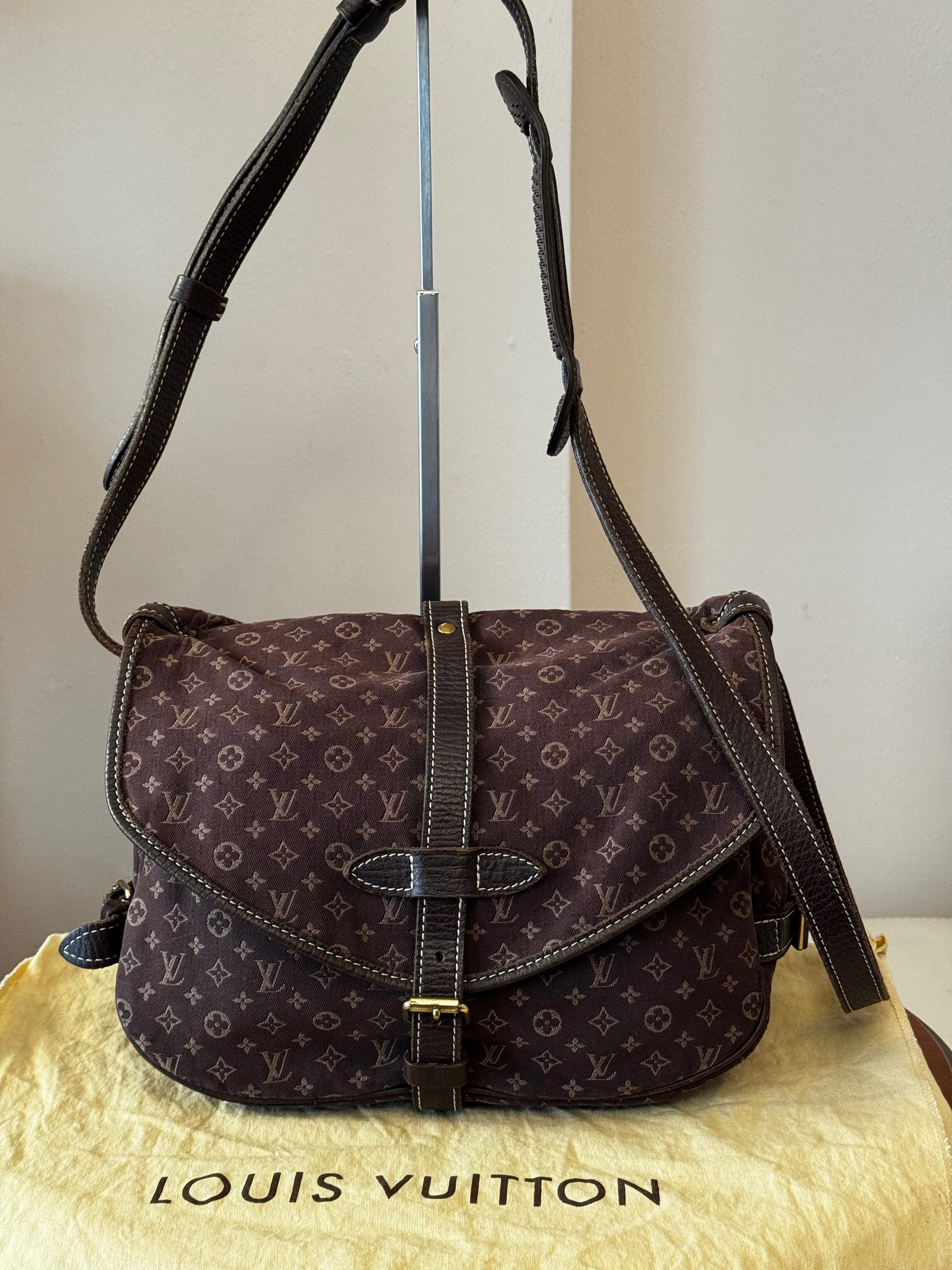 Louis Vuitton Monogram Mini Lin Saumur 30