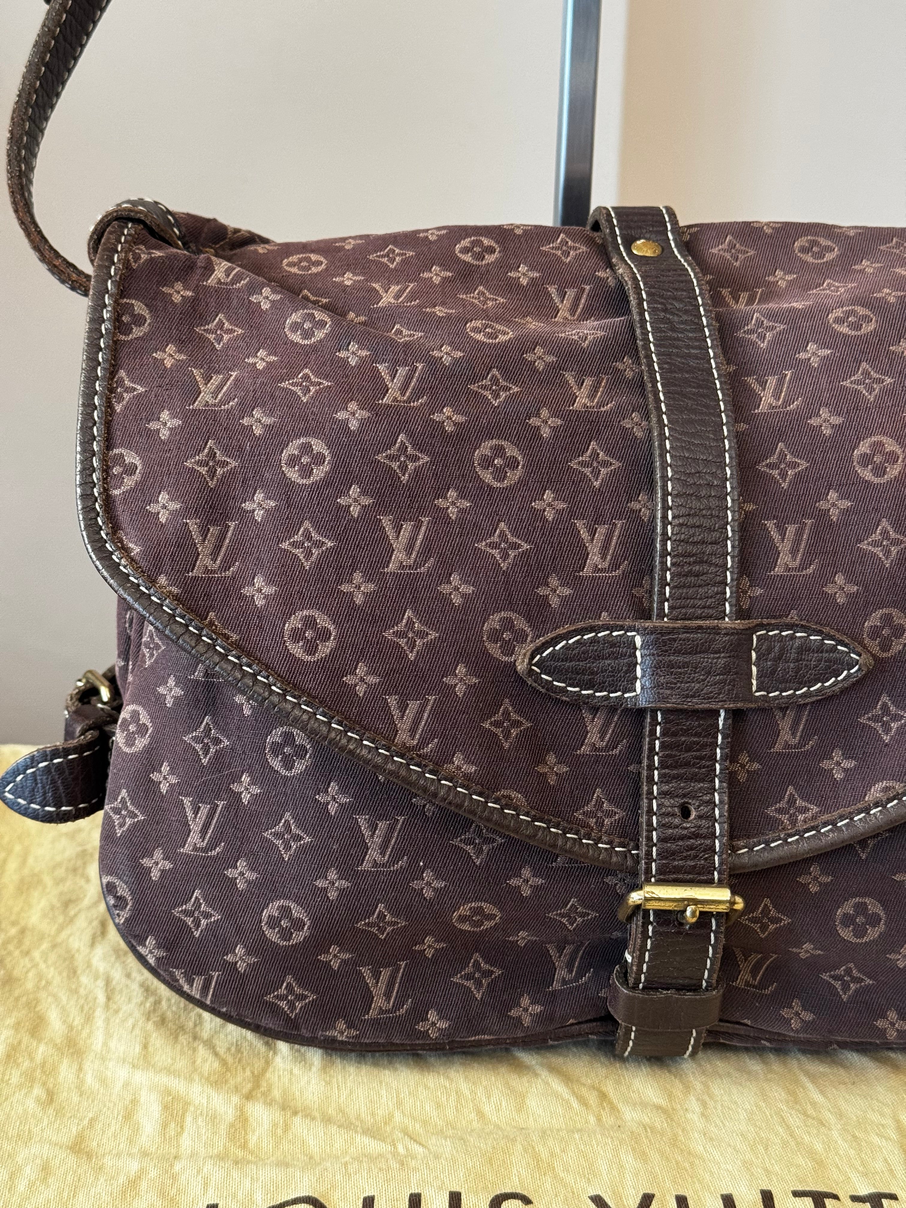 Louis Vuitton Monogram Mini Lin Saumur 30