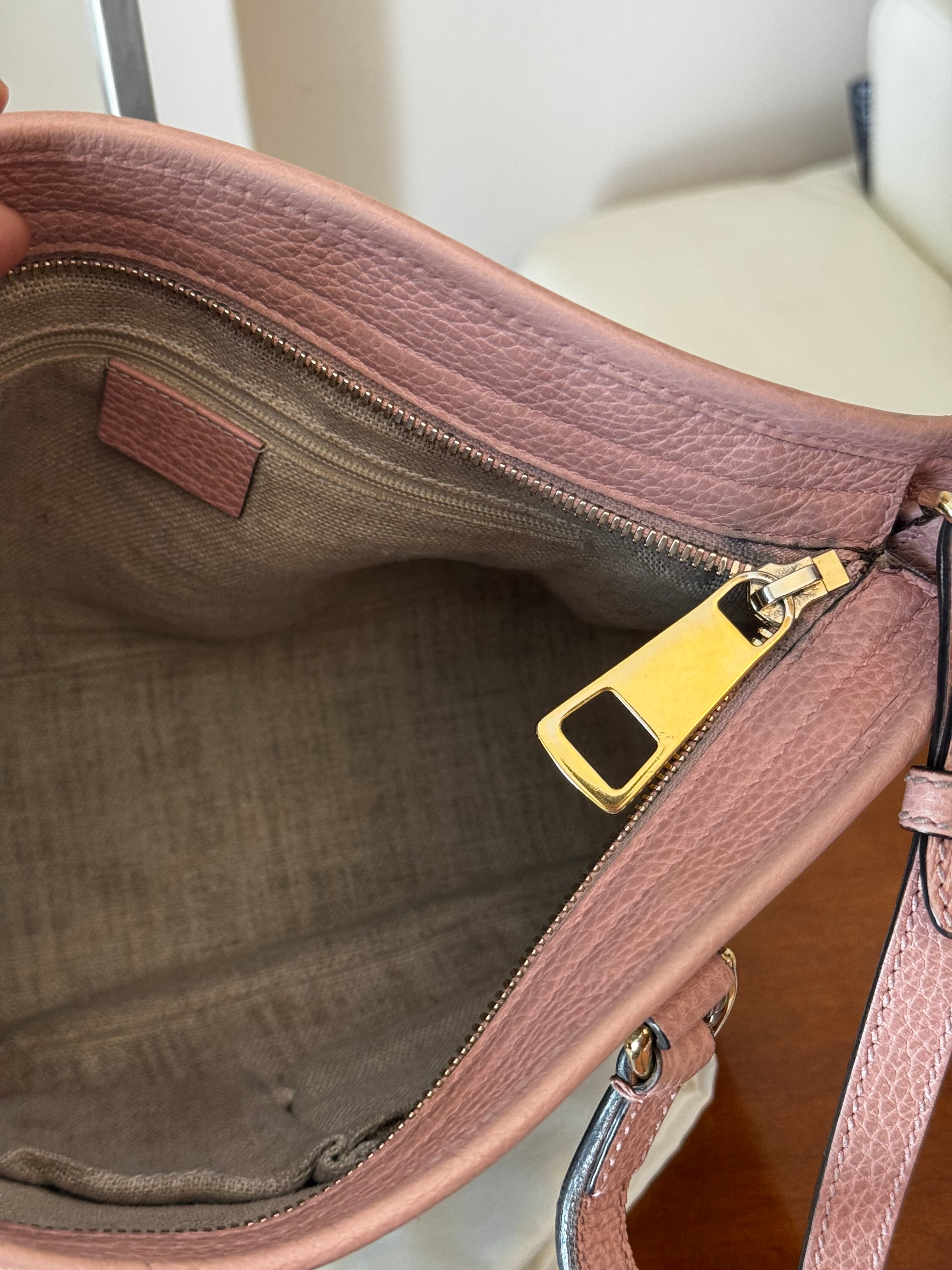 Gucci Bree Small Tote GG e pelle rosa