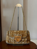 Prada Tela Tweed Flap Bag