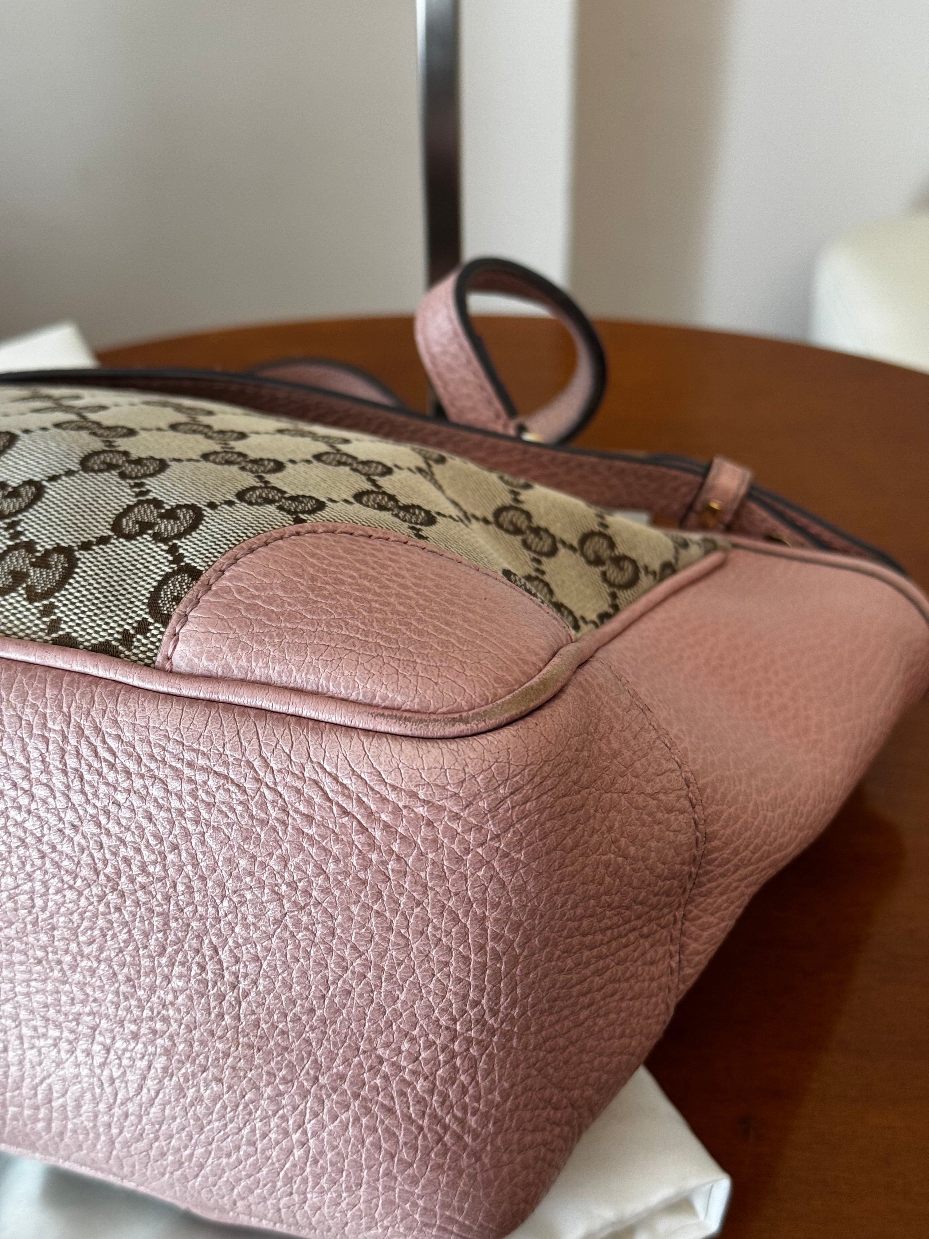 Gucci Bree Small Tote GG e pelle rosa