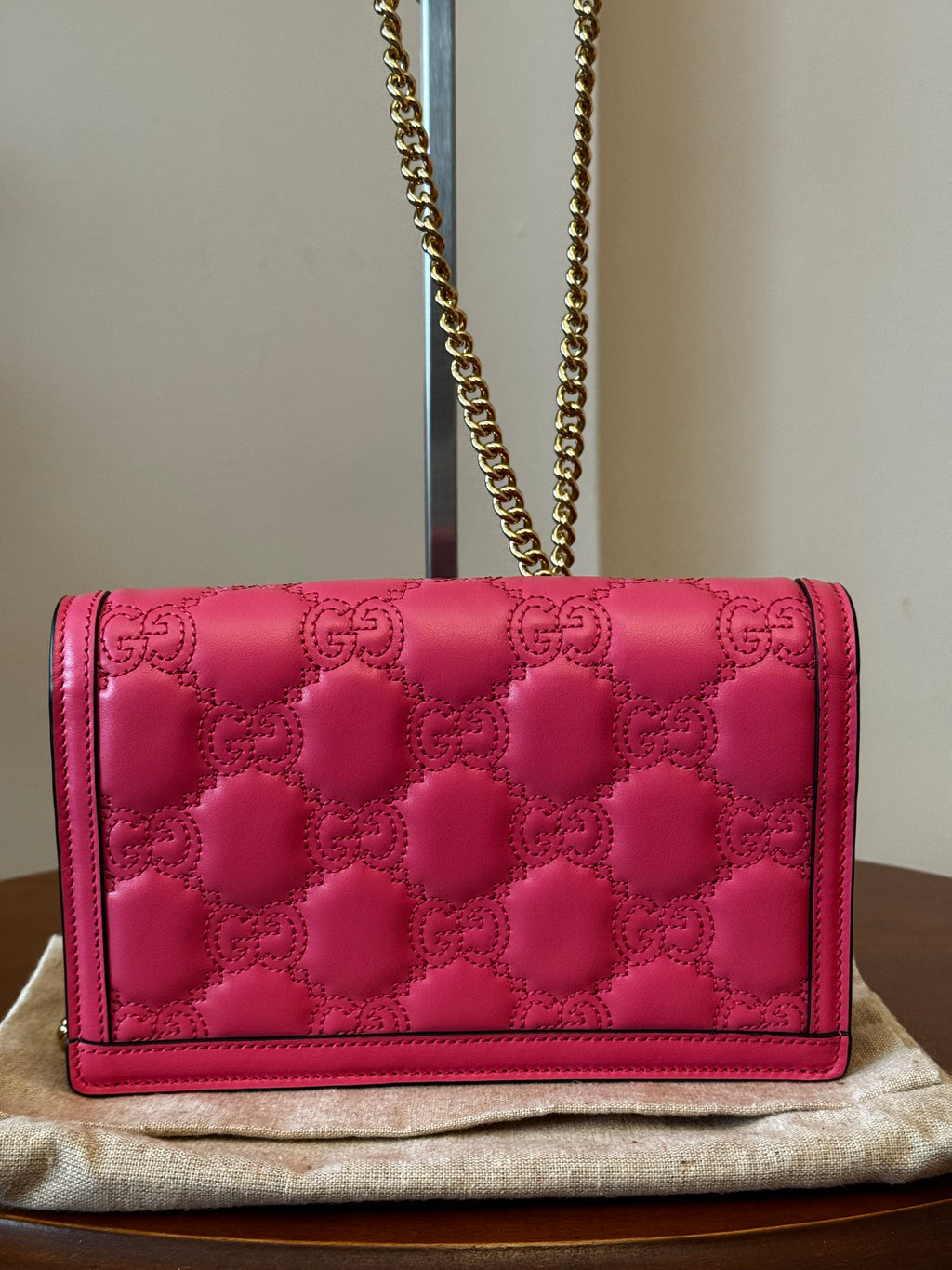 Gucci GG Matelassé Chain Wallet