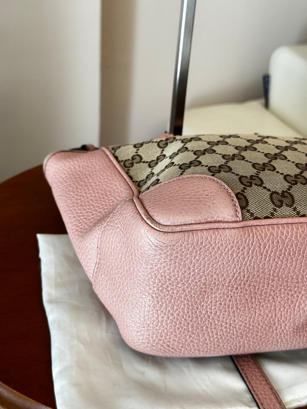 Gucci Bree Small Tote GG e pelle rosa