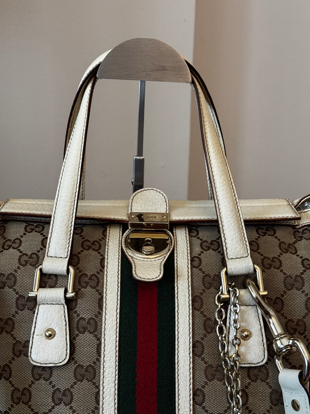 Gucci GG Canvas Web Treasure Boston