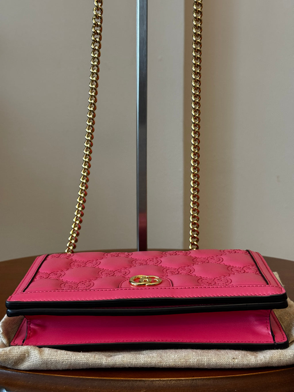 Gucci GG Matelassé Chain Wallet
