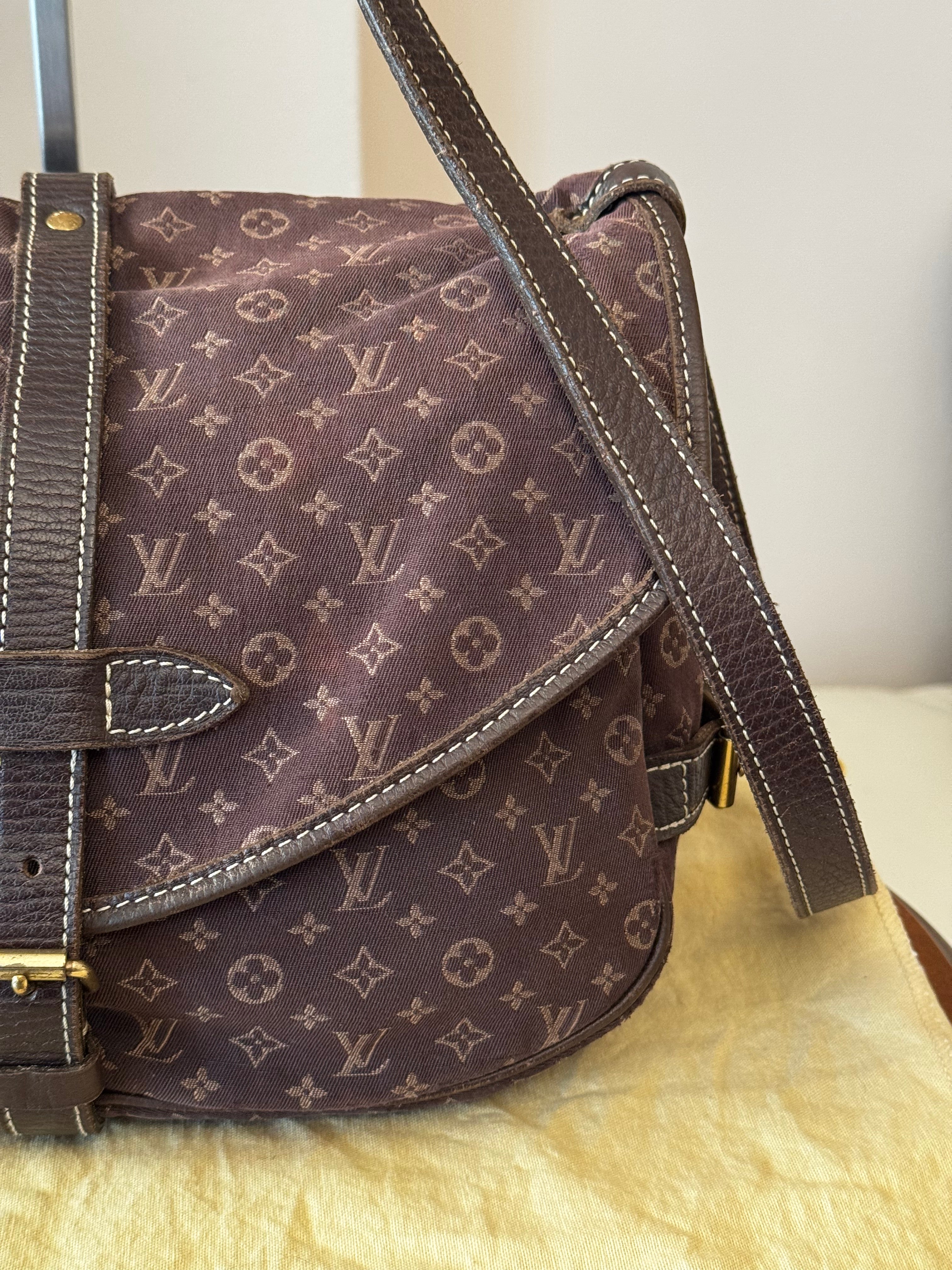 Louis Vuitton Monogram Mini Lin Saumur 30