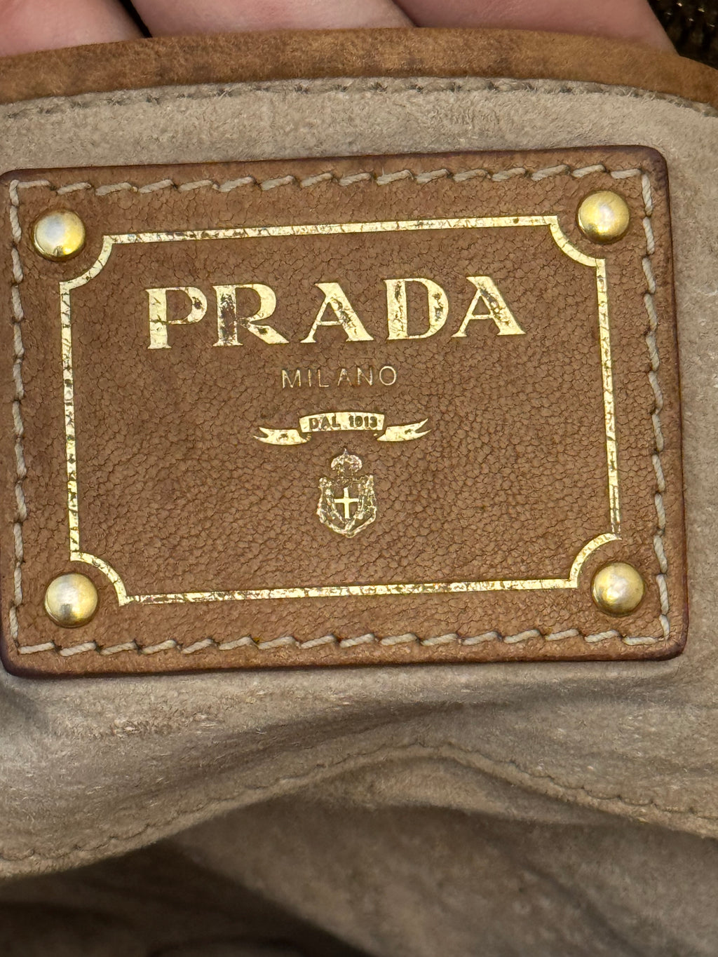 Prada Tela Tweed Flap Bag