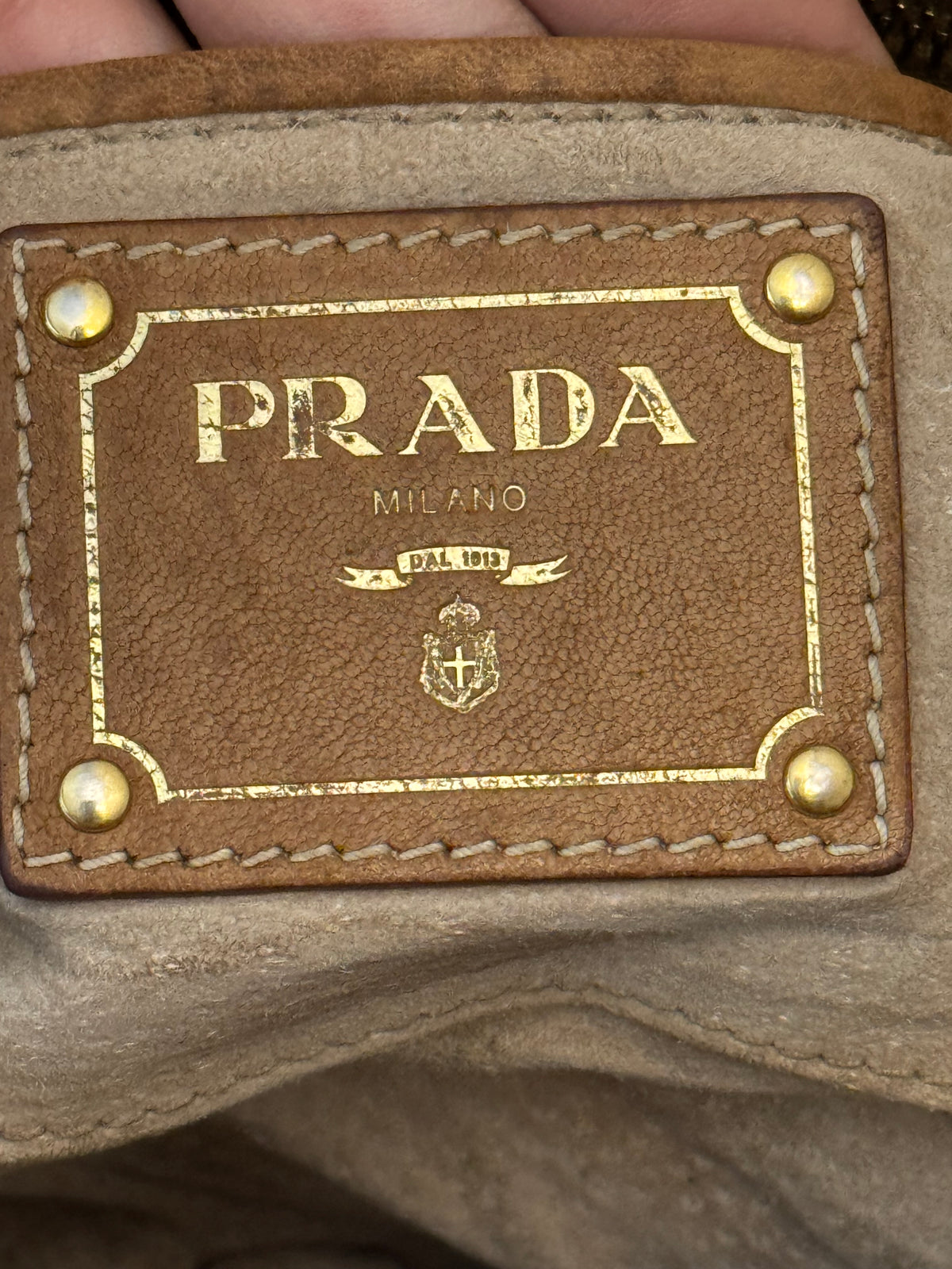 Prada Tela Tweed Flap Bag