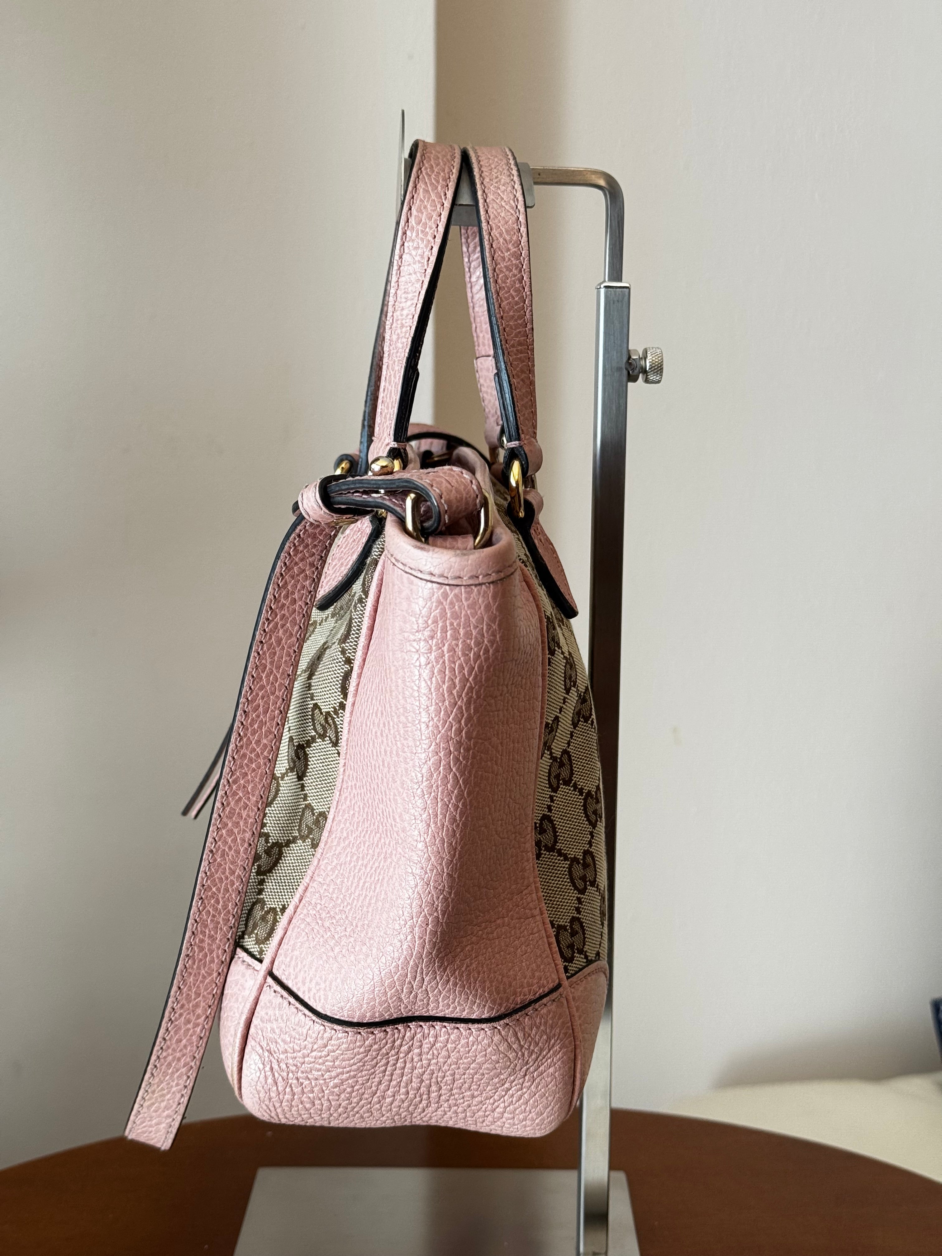 Gucci Bree Small Tote GG e pelle rosa