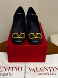 Valentini Garavani Navy VLogo Mary