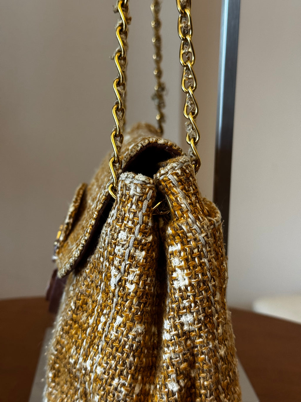 Prada Tela Tweed Flap Bag