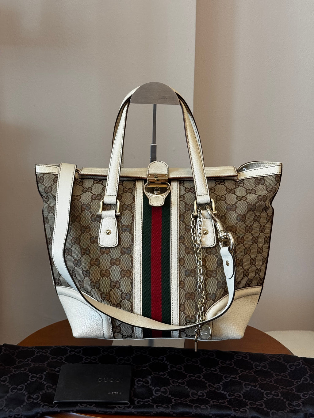 Gucci GG Canvas Web Treasure Boston