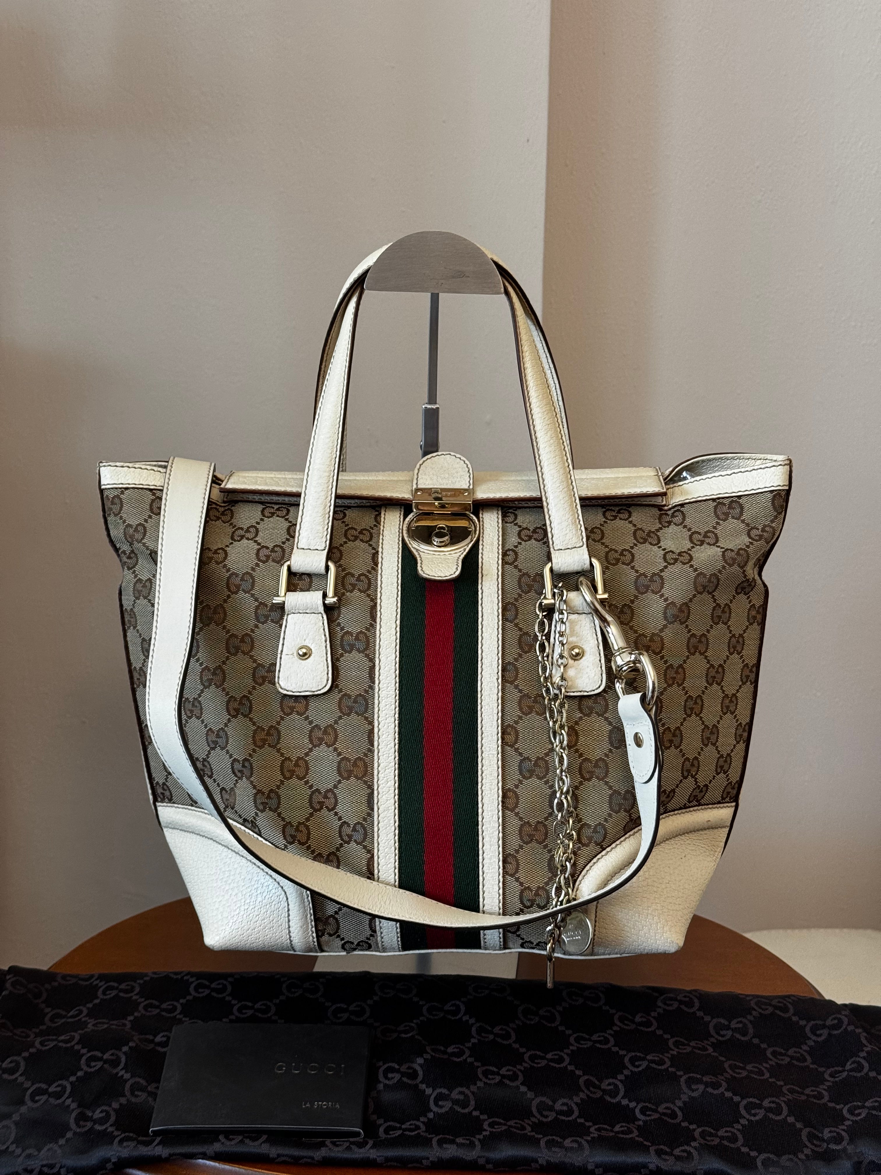 Gucci GG Canvas Web Treasure Boston