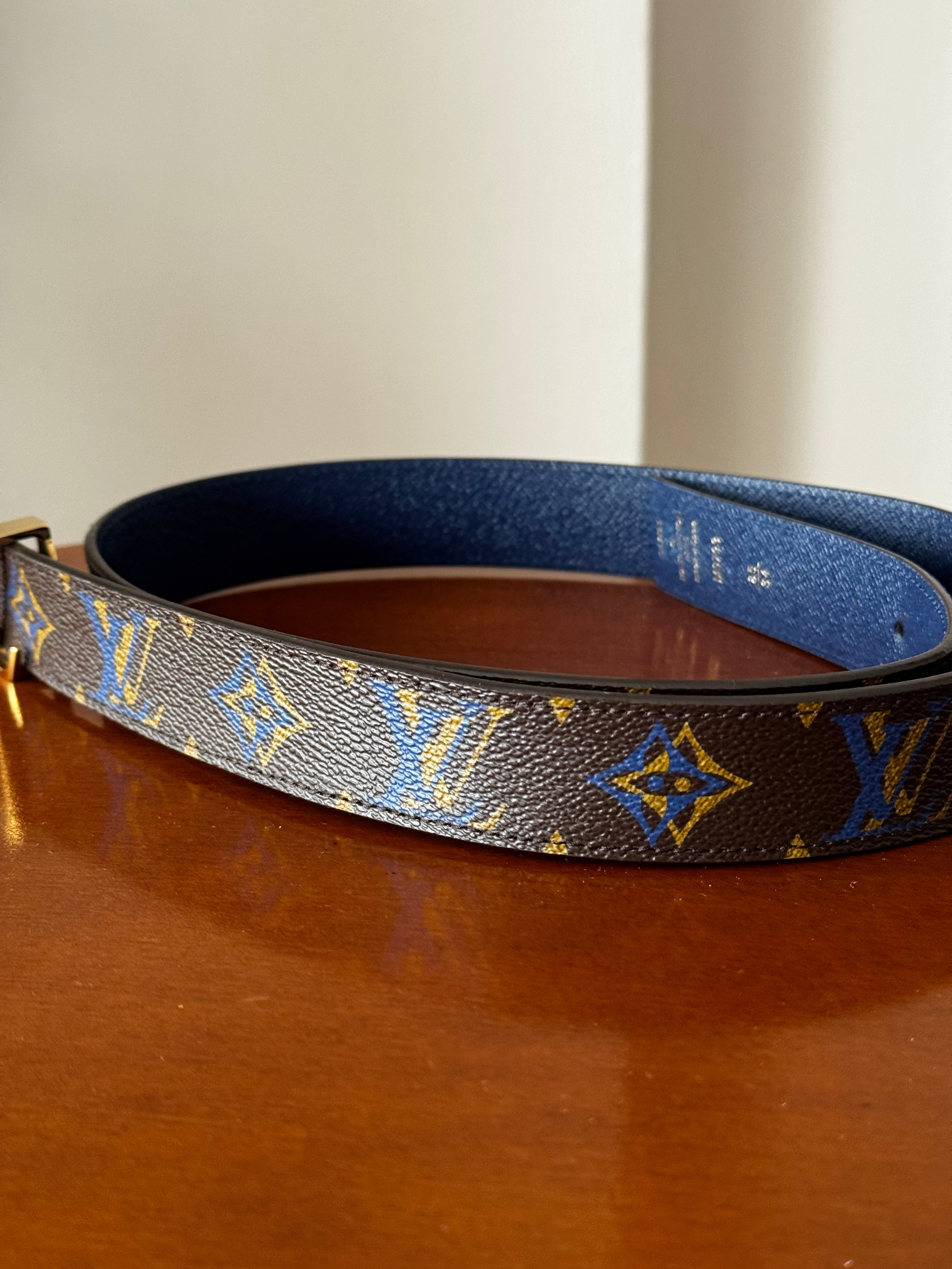 Louis Vuitton Cintura Monogram reversibile