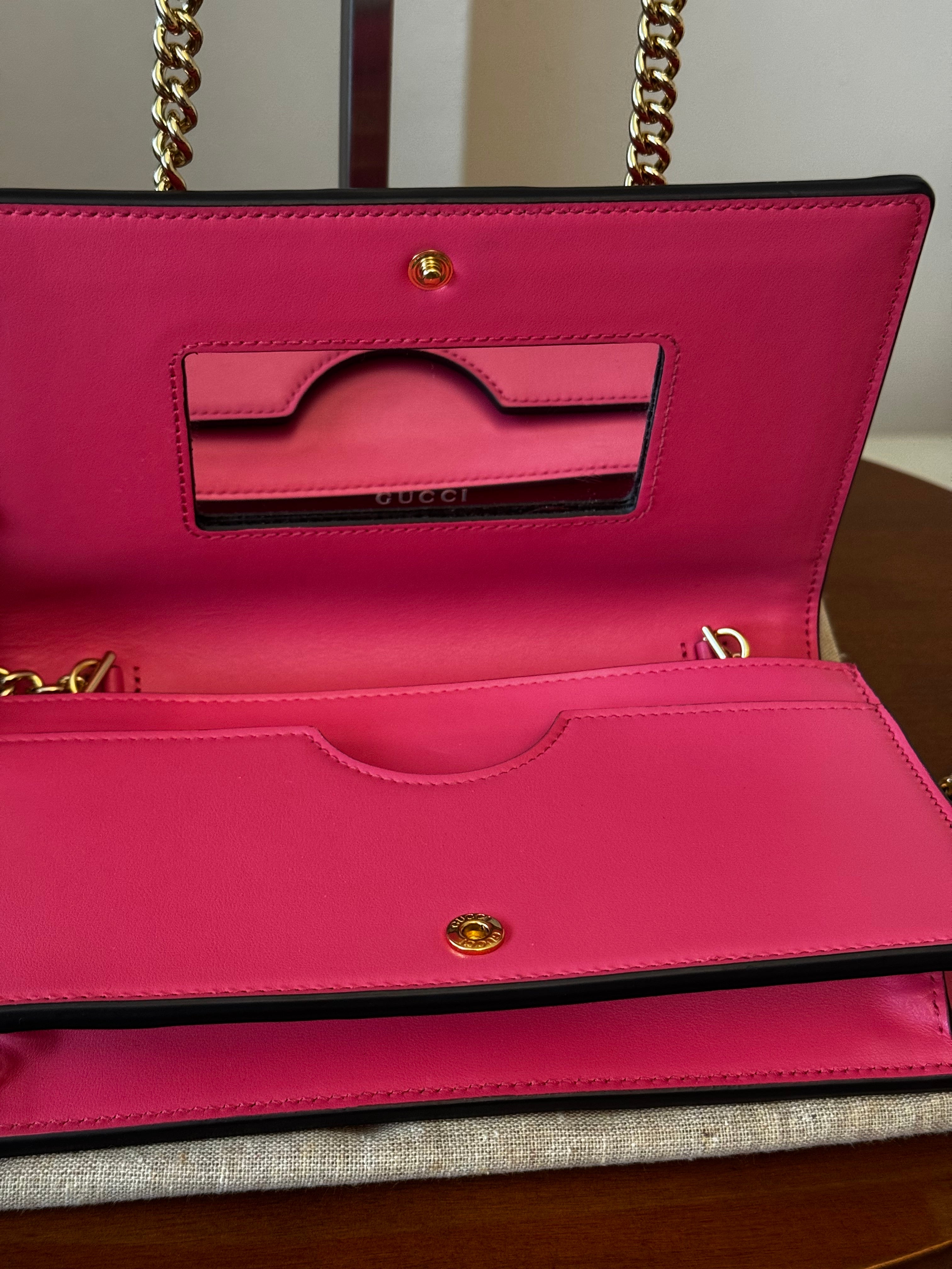 Gucci GG Matelassé Chain Wallet