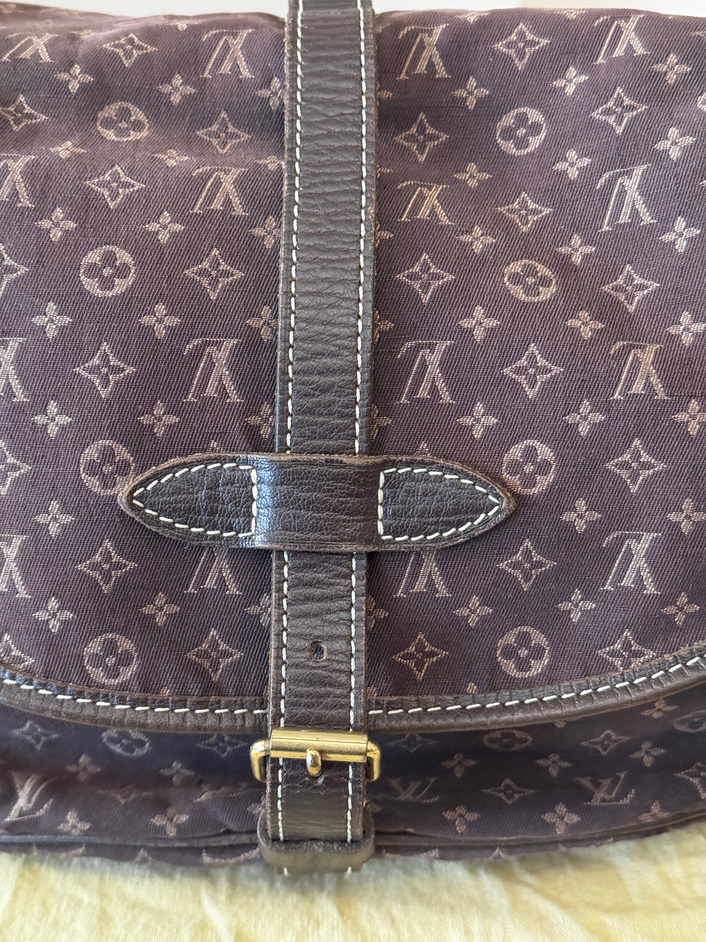 Louis Vuitton Monogram Mini Lin Saumur 30