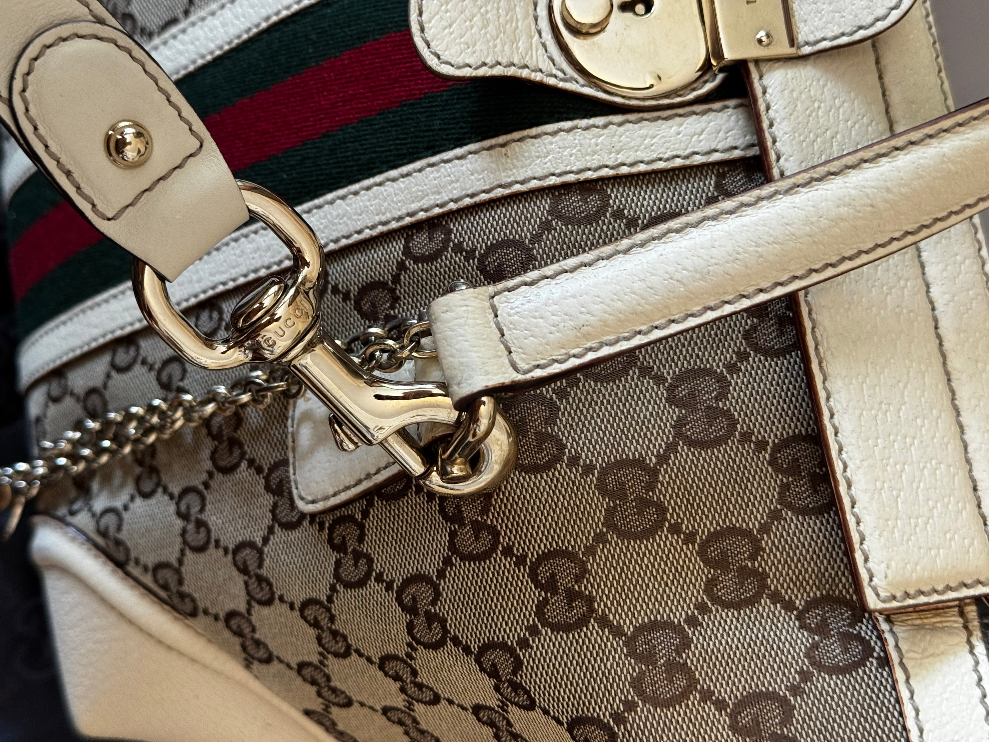 Gucci GG Canvas Web Treasure Boston