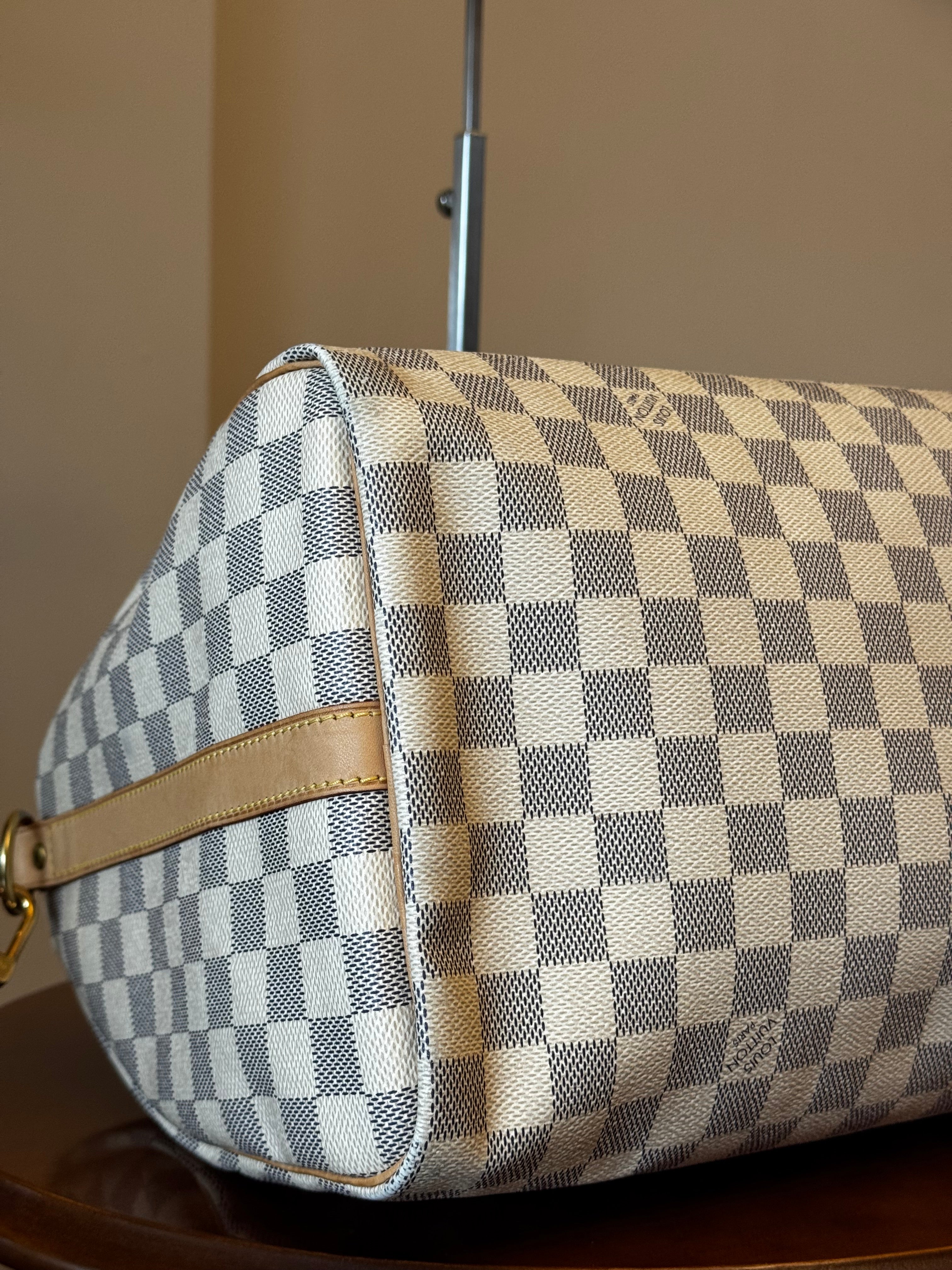Louis Vuitton Speedy  Bandouliere 35 Damier Azur