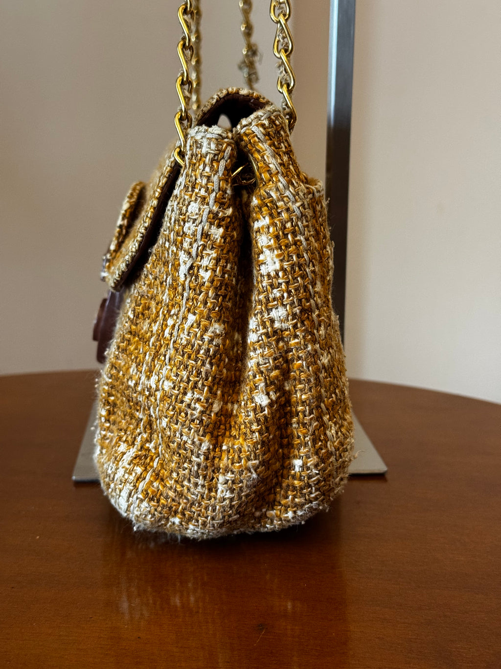 Prada Tela Tweed Flap Bag