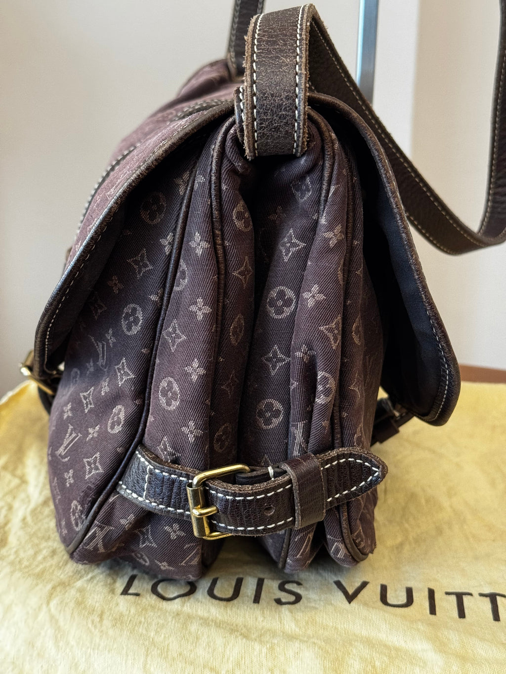 Louis Vuitton Monogram Mini Lin Saumur 30