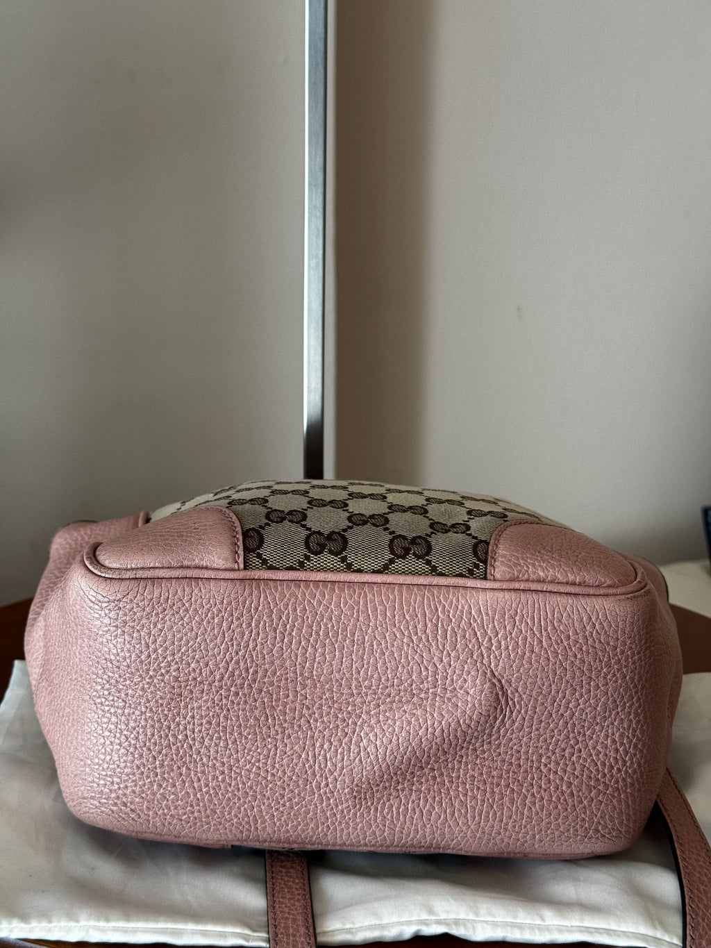 Gucci Bree Small Tote GG e pelle rosa