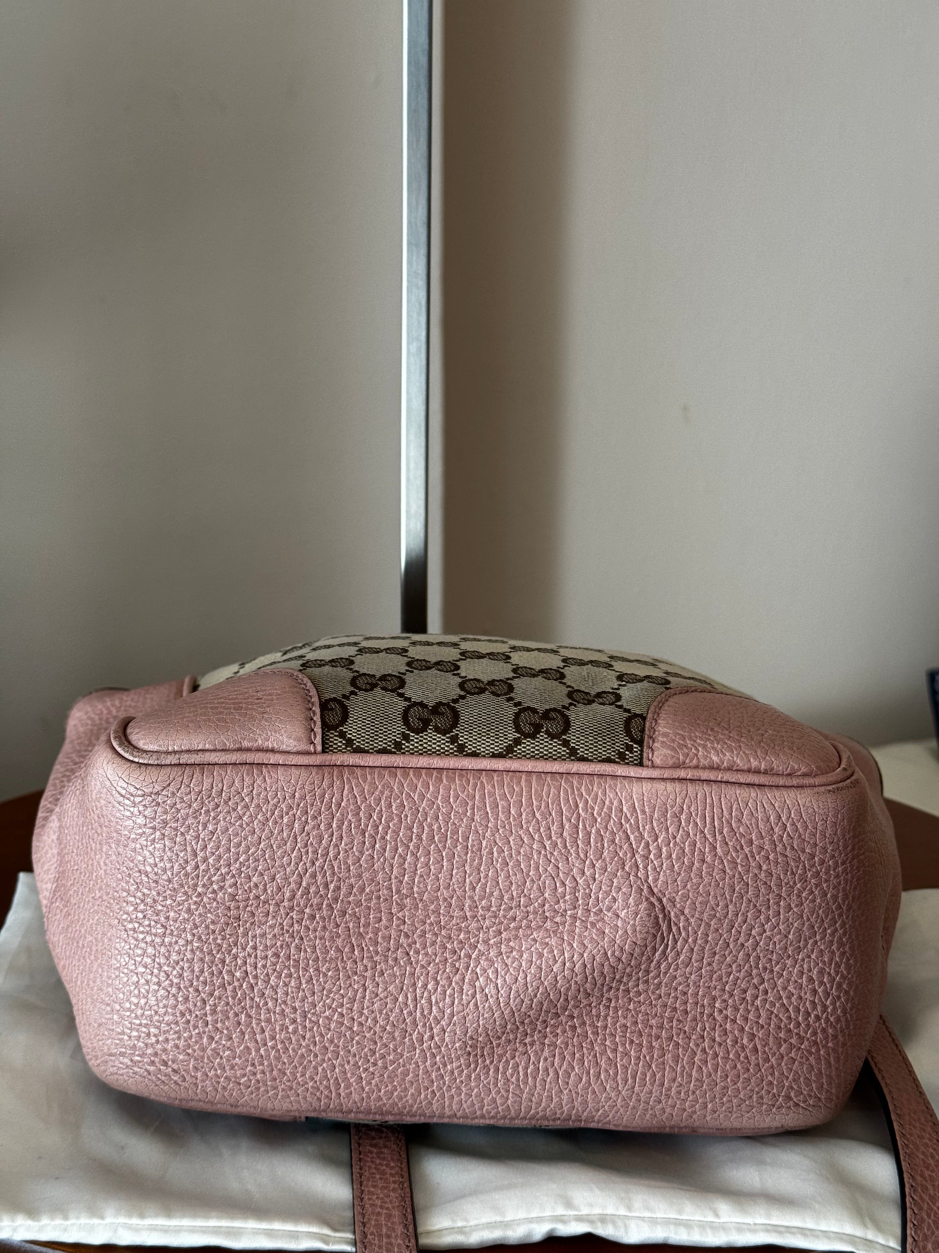 Gucci Bree Small Tote GG e pelle rosa