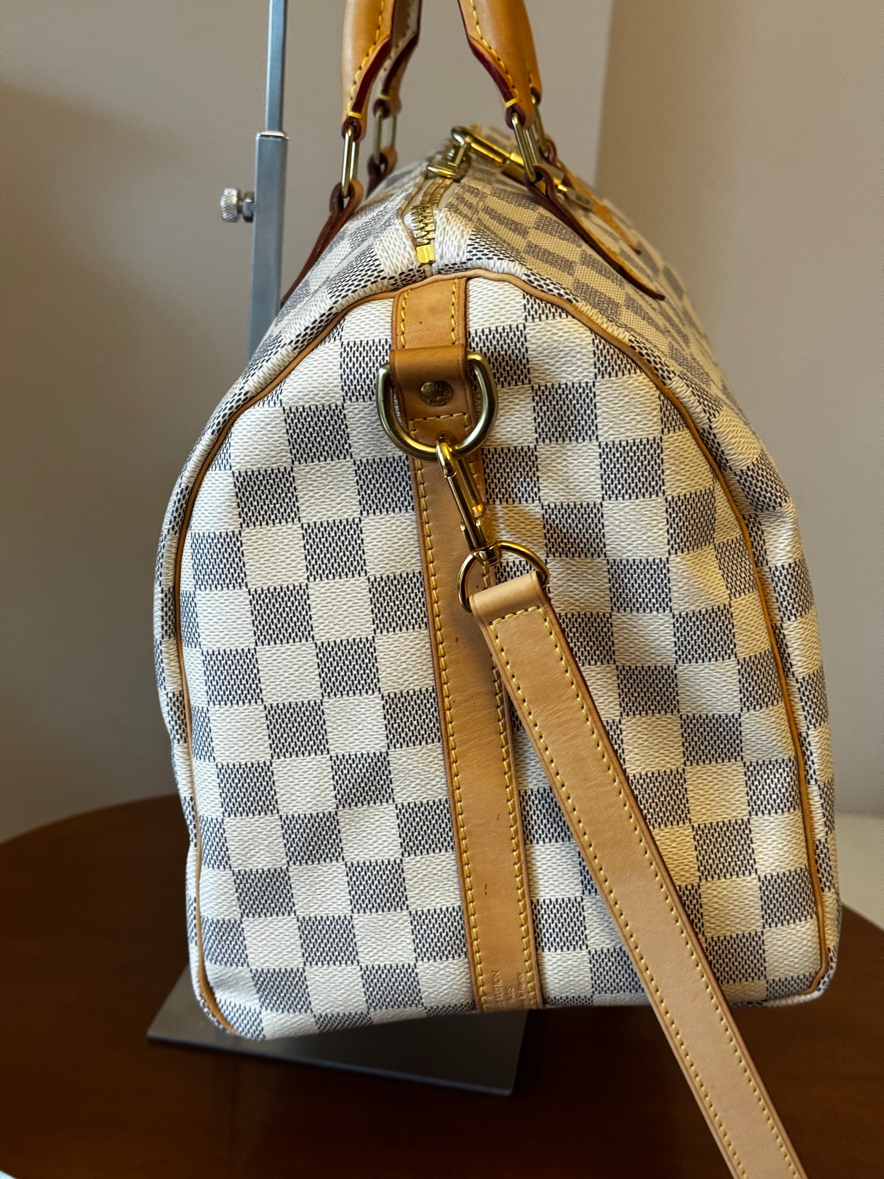 Louis Vuitton Speedy  Bandouliere 35 Damier Azur